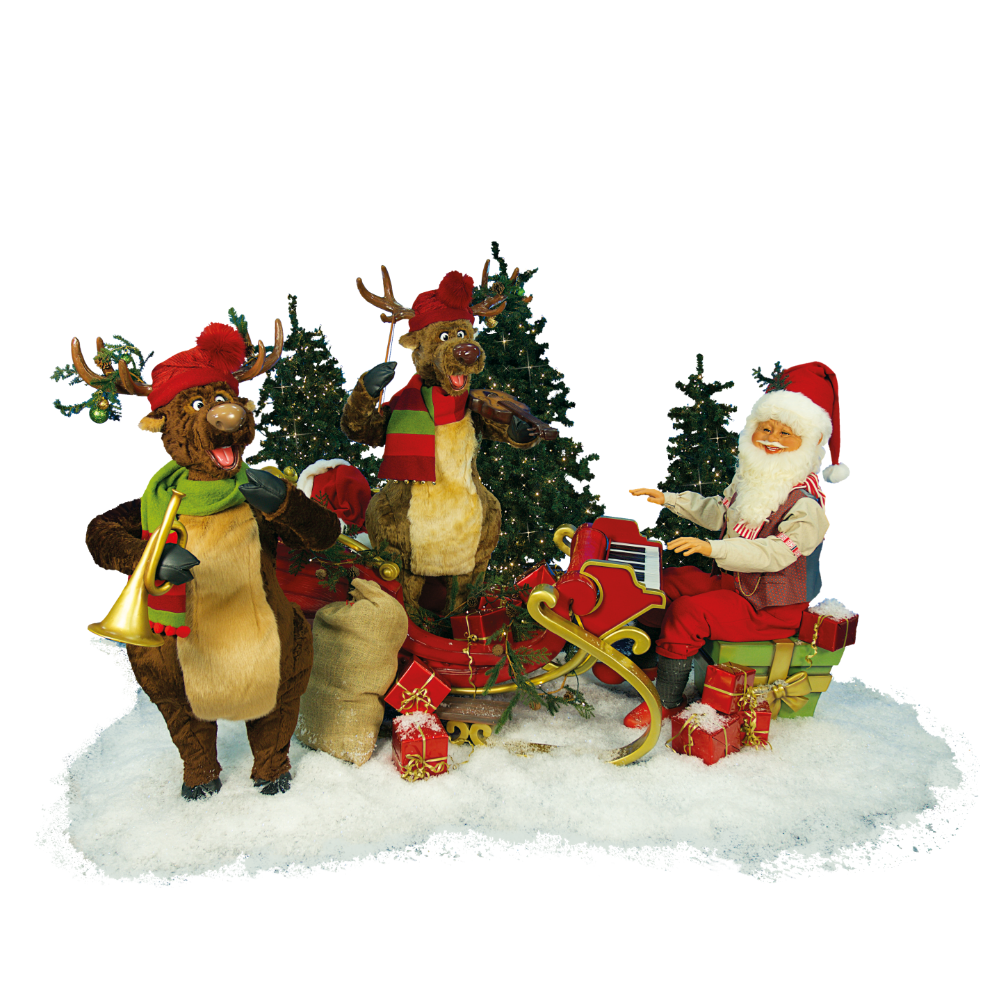 Santa Claus and Reindeer Band