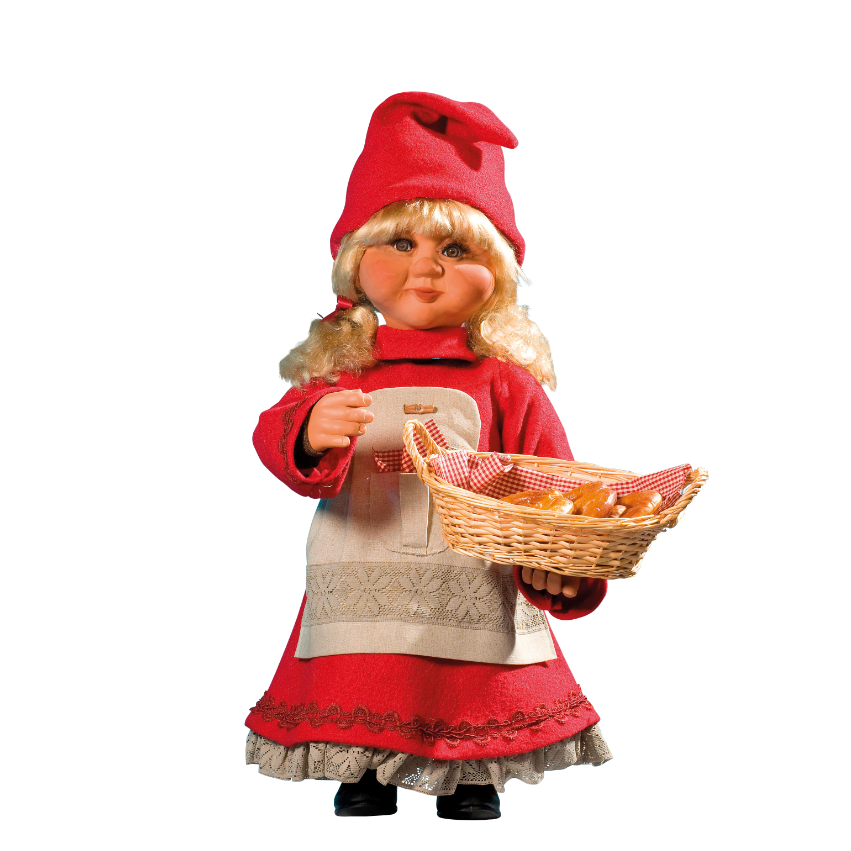 Girl Santa with bread basket