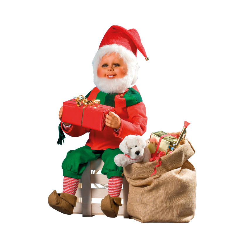 Santa's Helper sitting on a sack