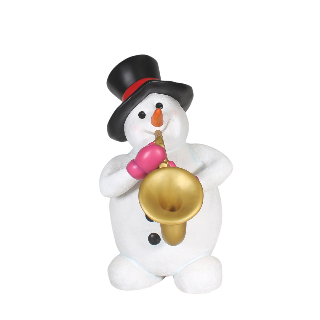 Snowman with Saxophone