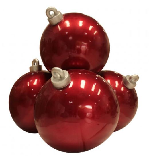 Christmas Ball Stack (4) (Red)