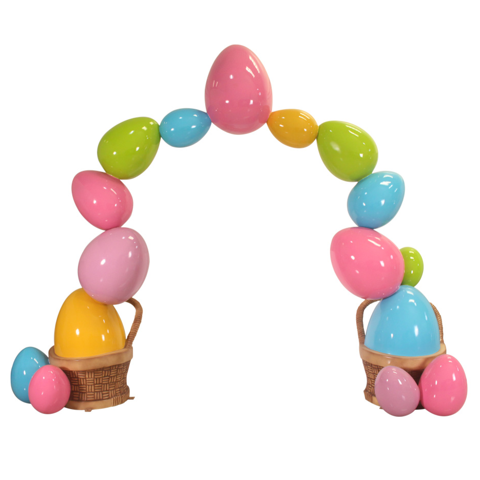 Easter egg Arch (Plain Colors)