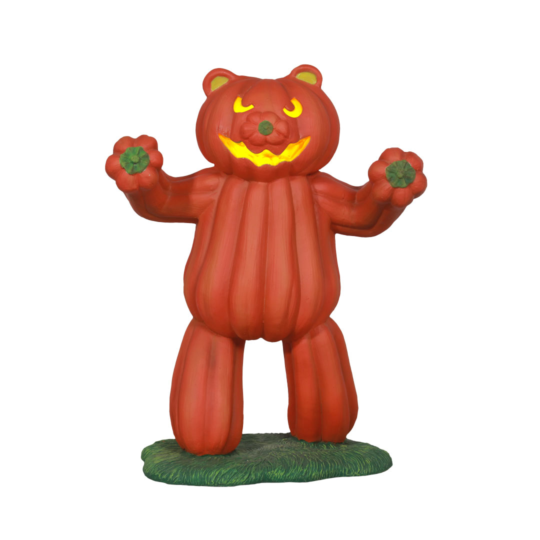 Scary Standing Pumpkin Bear
