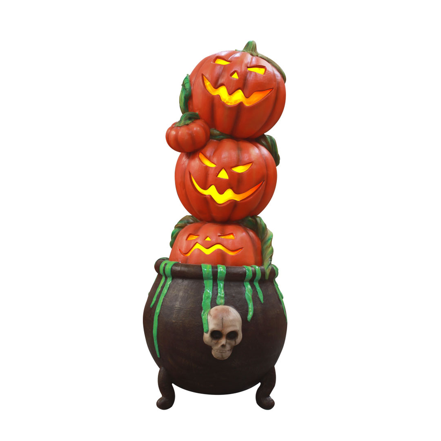 Pumpkins in Cauldron Pillar