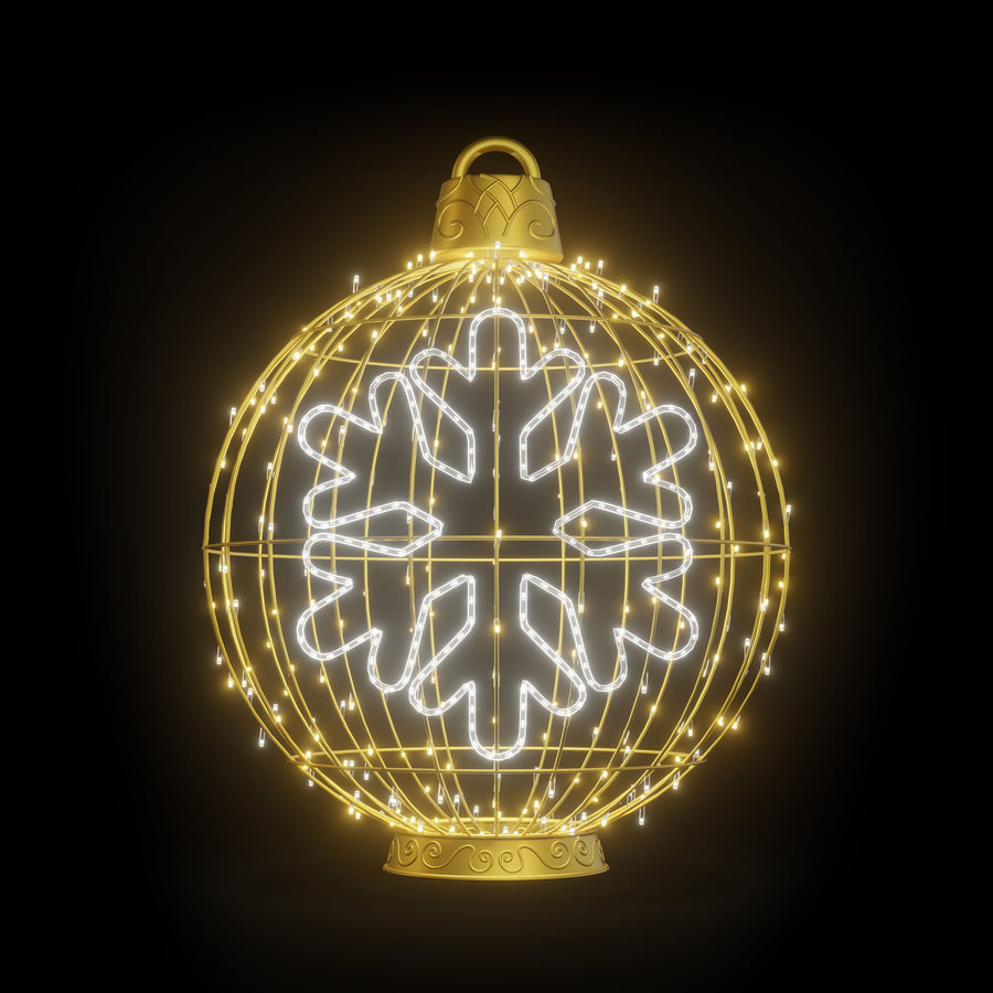 Christmas Ball "Snowflake" 4ft Warm White - Standing