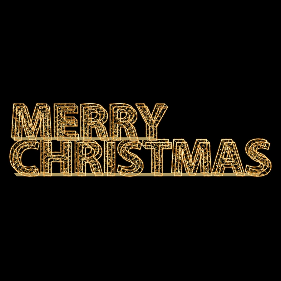 Struck Font Merry Christmas