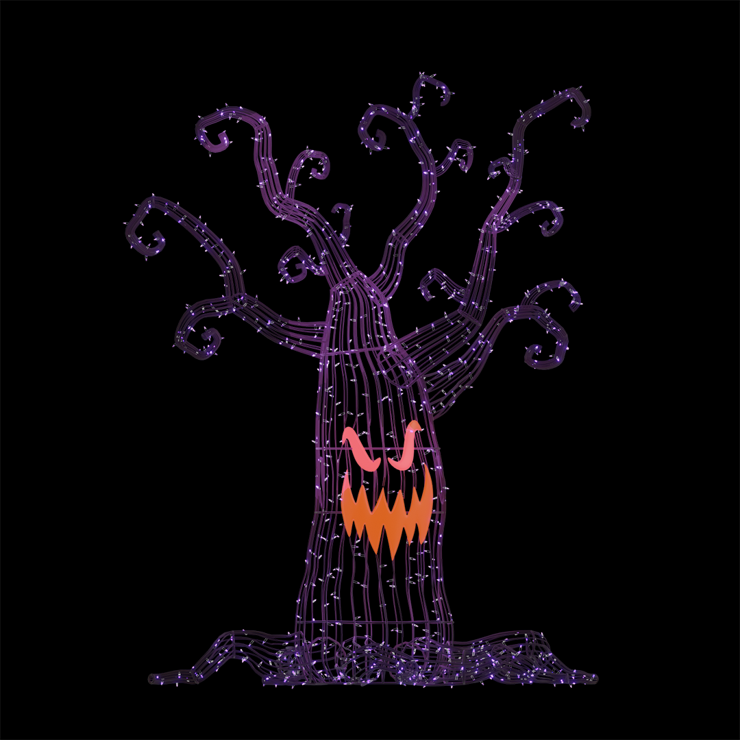 Giant Spooky Tree Purple
