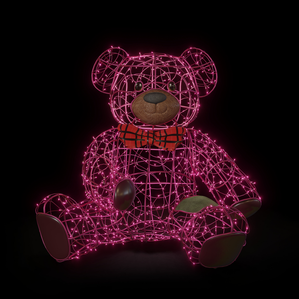 Glowing Teddy Bear pink