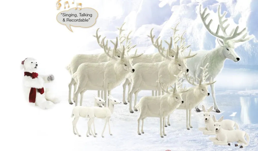 (A) White Deer Moving Multichannel Display 220cmW