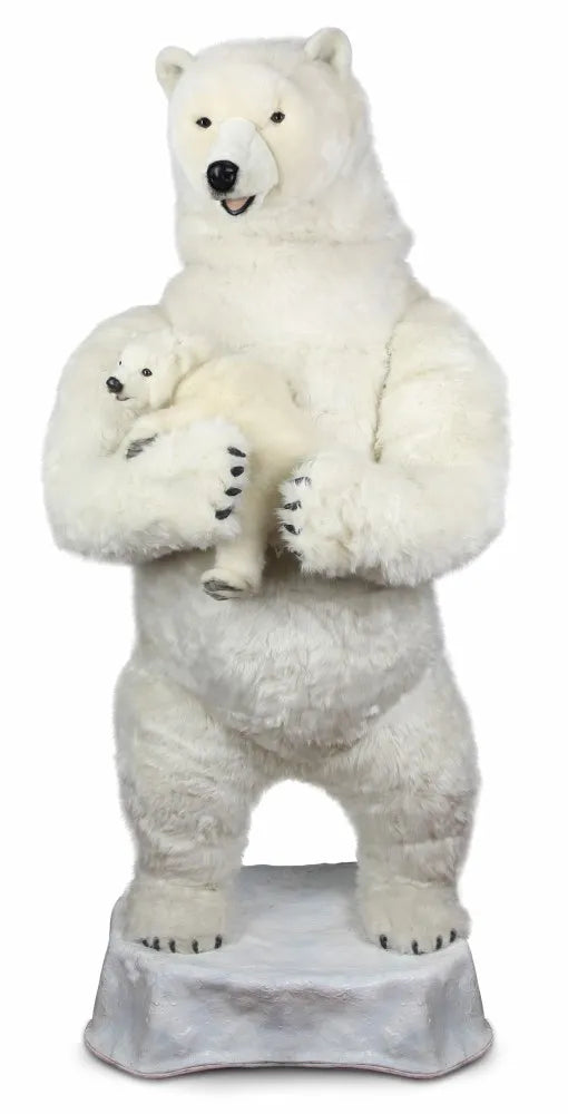 (A) Polar Bear with Cub 160cmH