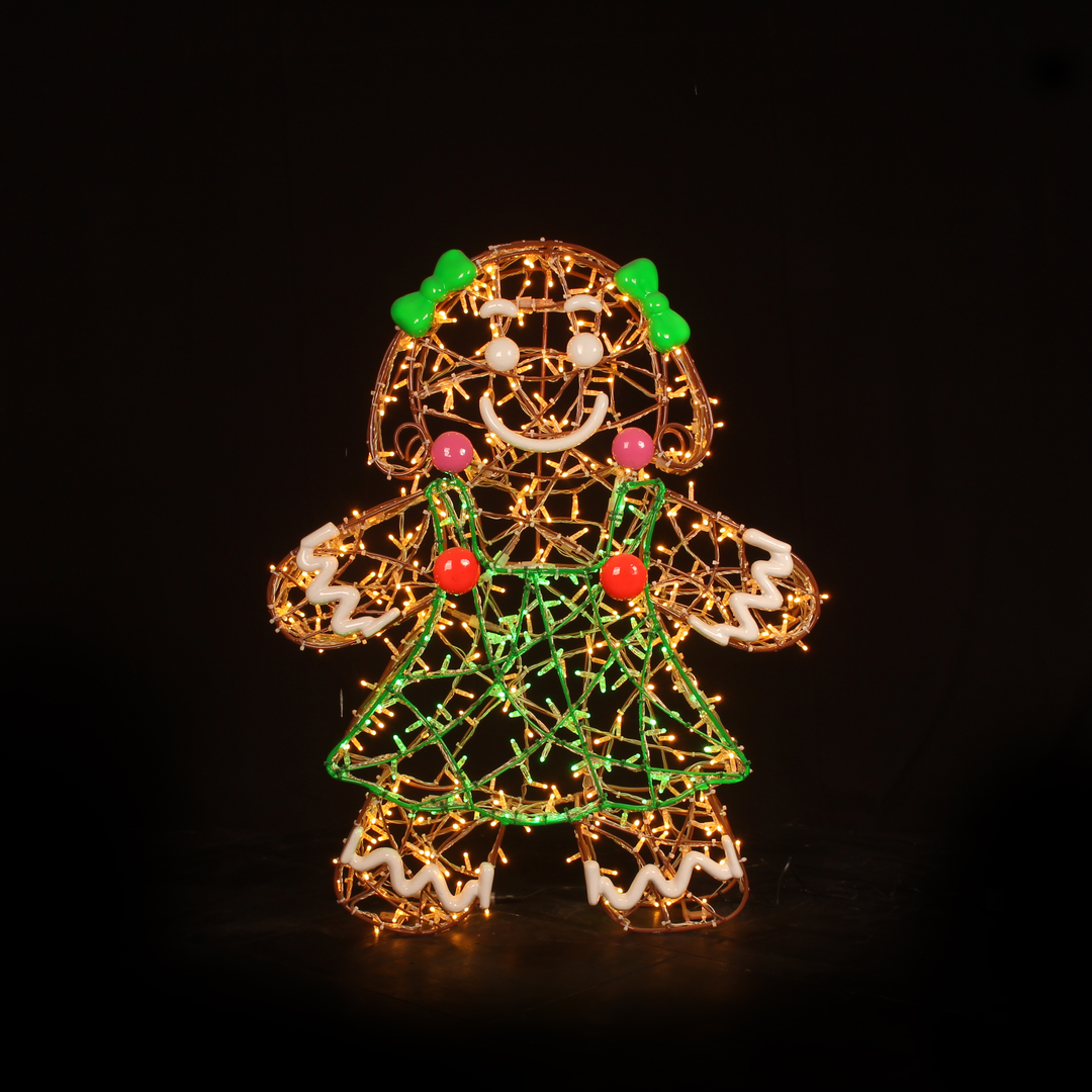 glowing Ella GingerBread statue