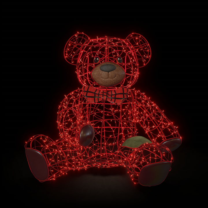 Glowing Teddy Bear Red